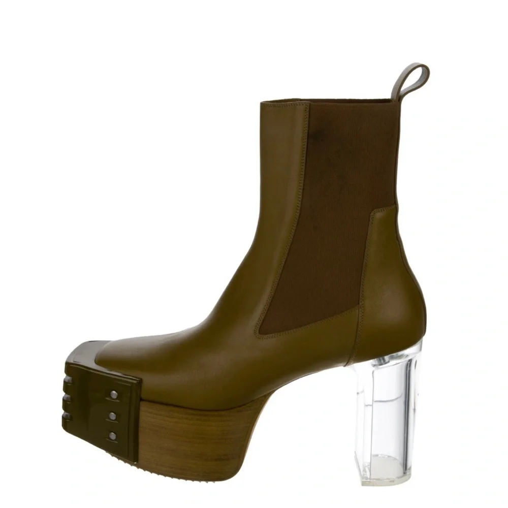 RICK OWENS BOOTIES - Picture 1 of 5